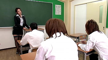 Japanese tutor indulges in oral pleasures with multiple students before visiting a kinky hospital